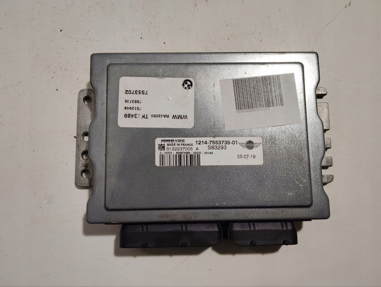 ECU Siemens VDO MINI One Cooper R50 R53 1.6 1214-7553735-01