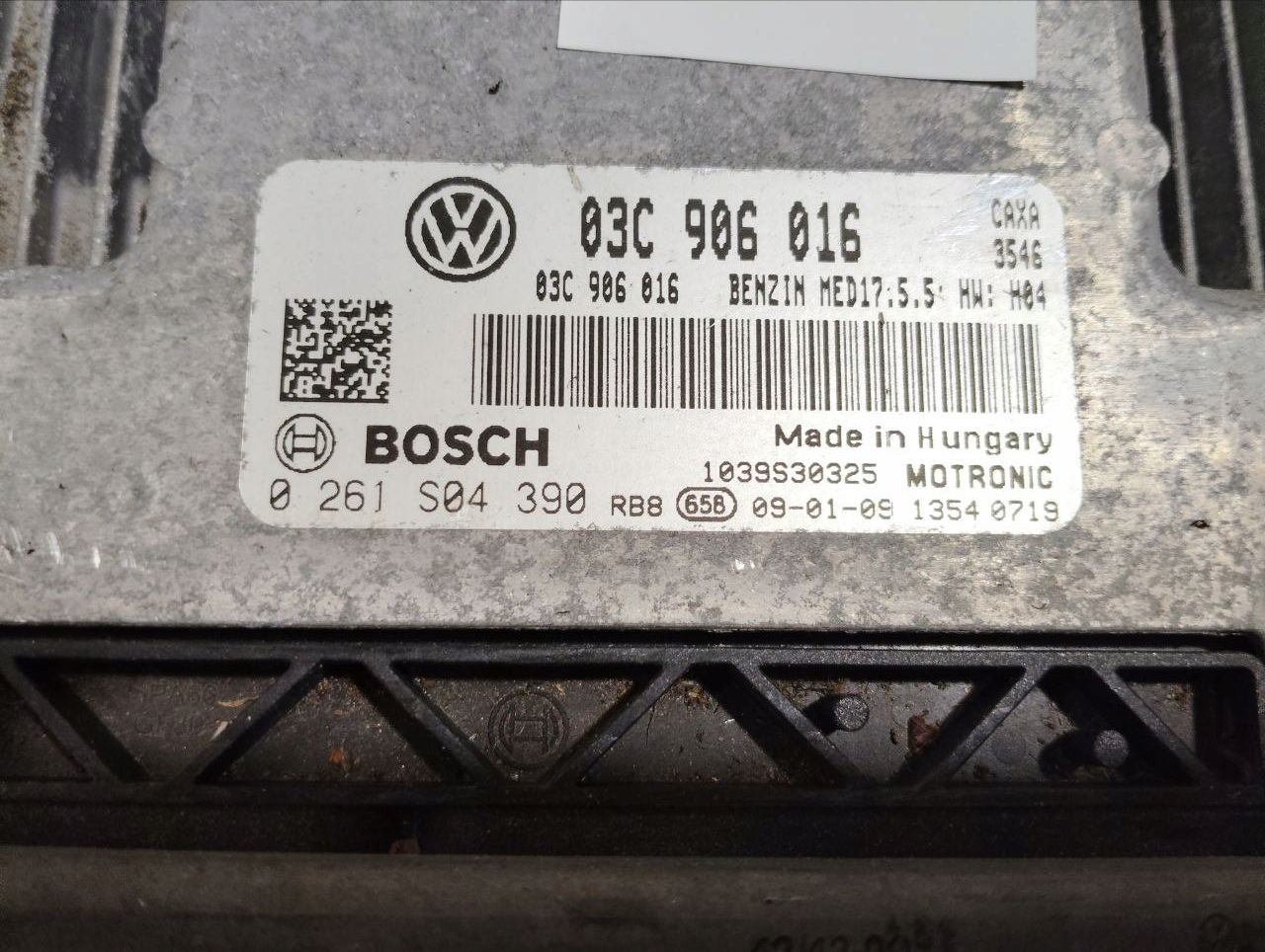 ECU ECM Bosch 03C 906 016 VW Golf JETTA Audi Skoda Seat - zdjęcie 2