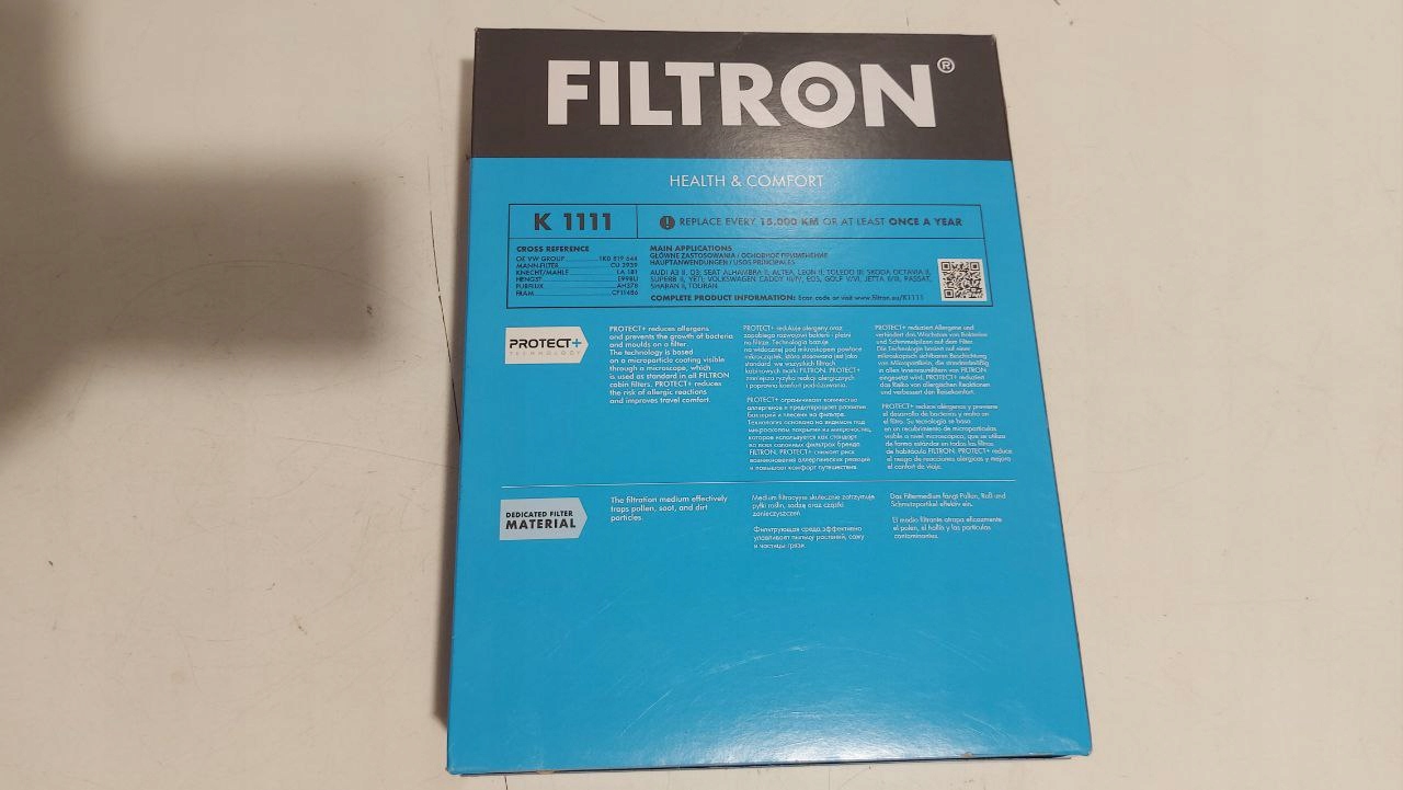 Filtron k 1111 filtr, wentylacja przestrzeni pasażerskiej - zdjęcie 2