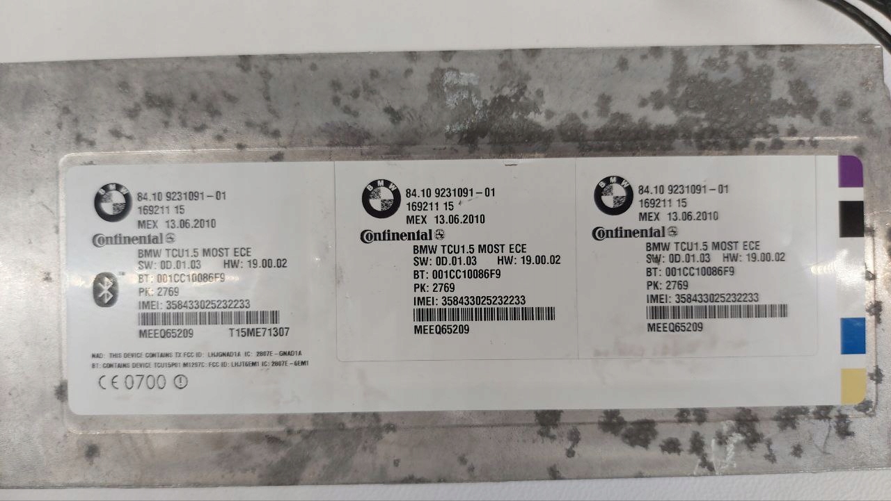BMW sterownik Bluetooth 169211 15 84.10 9231091-01