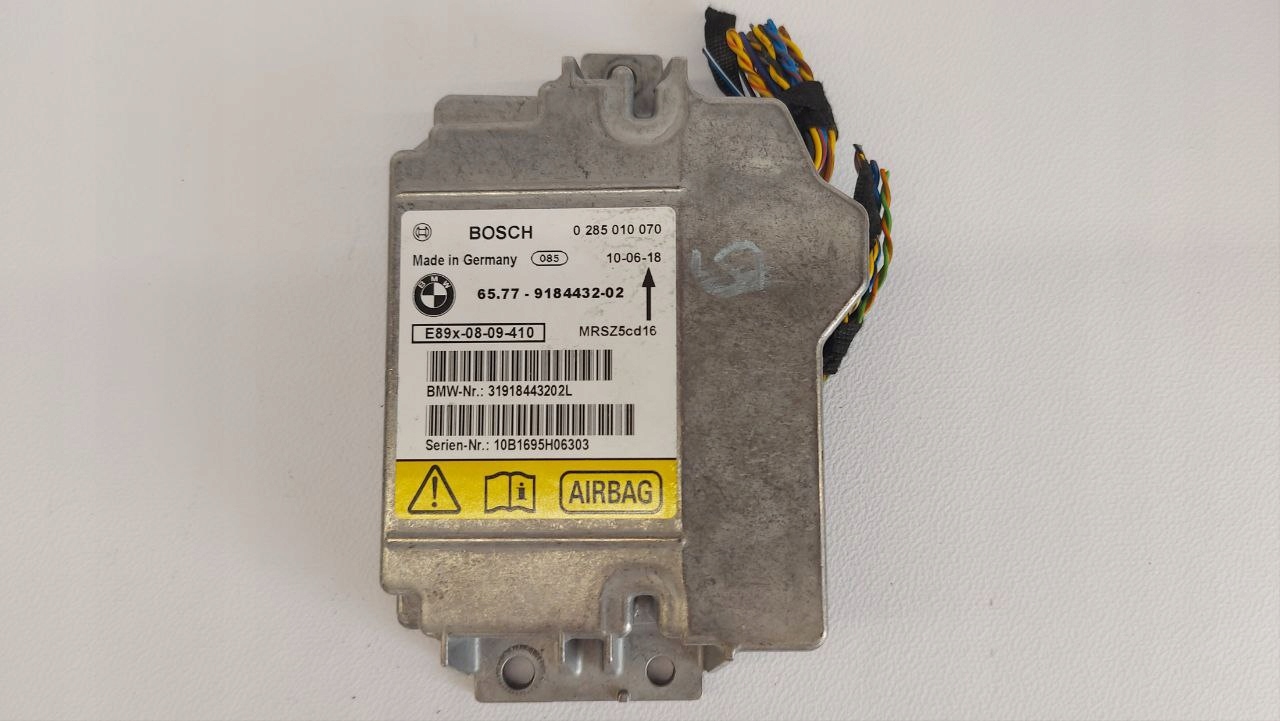 BMW sterownik poduszek AIRBAG 9184432 0285010070