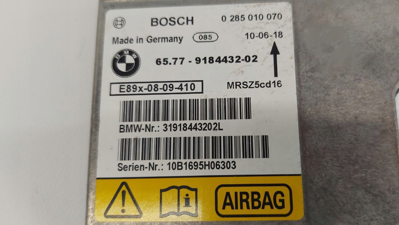 BMW sterownik poduszek AIRBAG 9184432 0285010070 - zdjęcie 2