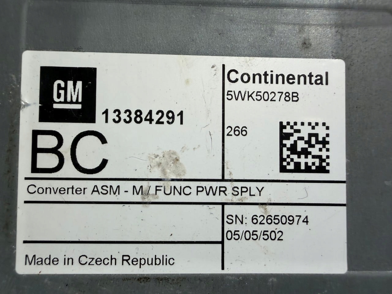 Moduł radia sterownik Opel 5WK50278B 13384291 - zdjęcie 2