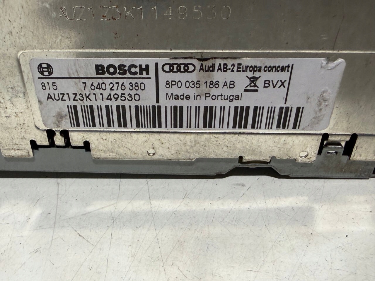 Radio fabryczne Audi A3 8P Lift 8P0035186AB - zdjęcie 2