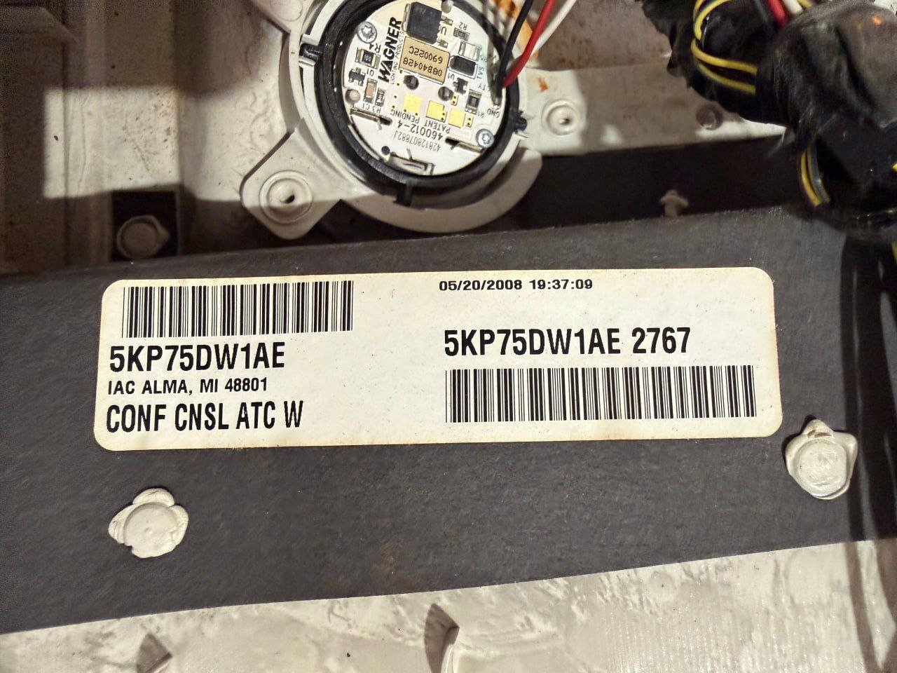 Monitor wyświetlacz sufitowy chrysler Town and Country/Grand Voyager - zdjęcie 2