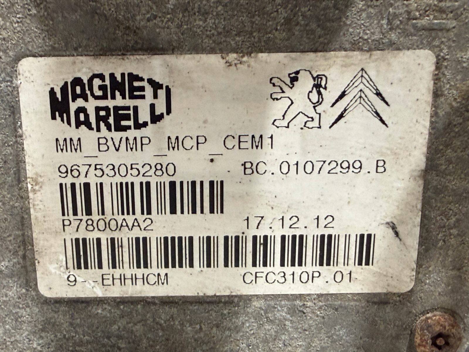 Citroen C4 Peugeot 308 – moduł skrzyni biegów 9675305280 - zdjęcie 3