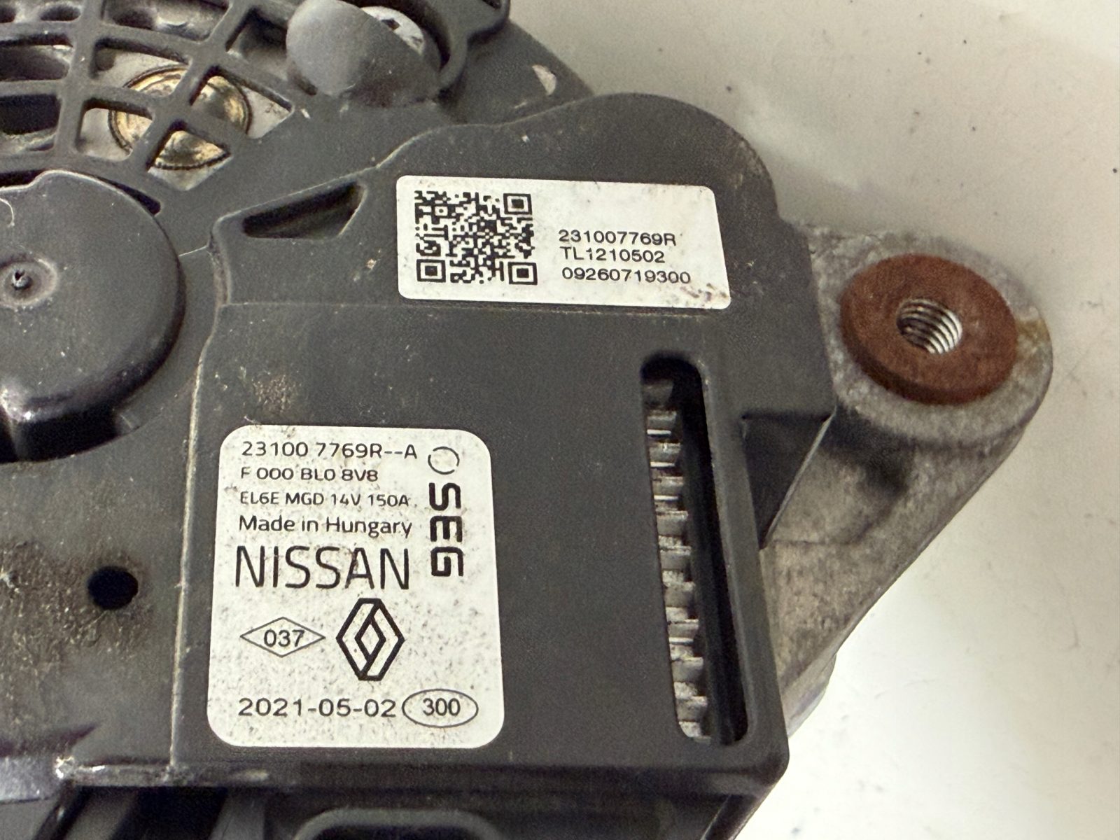 Alternator prądnica Dacia Sandero III 1.0 TCE 2021 231007769R - zdjęcie 4