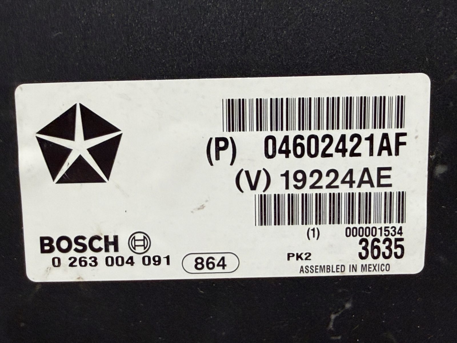 Sterownik komputer PDC czujników parkowania 04602421AF chrysler 300C - zdjęcie 2