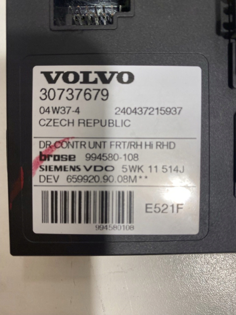 Silniczek szyby Prawy Przód Volvo V40 OE 30737679 UK - zdjęcie 3